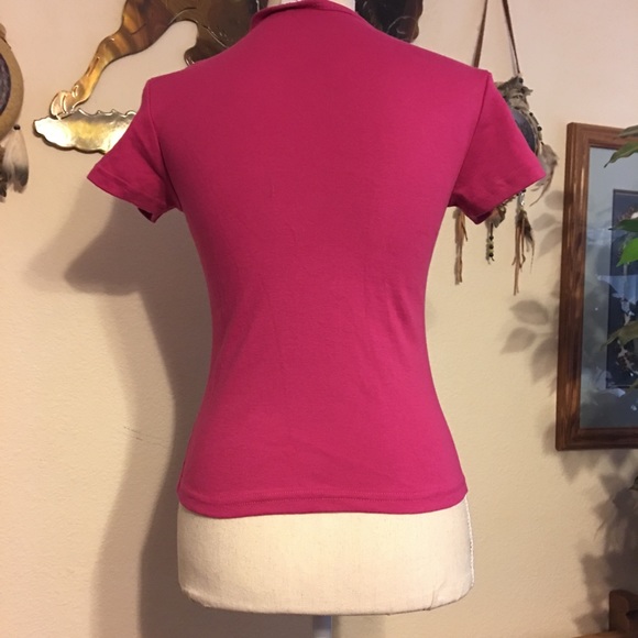 Sierra Madre basic hot pink t shirt NWOT M - Picture 3 of 4